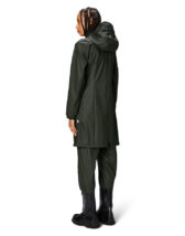 Rains 12050-03 Green Cargo Curve Jacket Green Women   Outerwear  Rain jackets