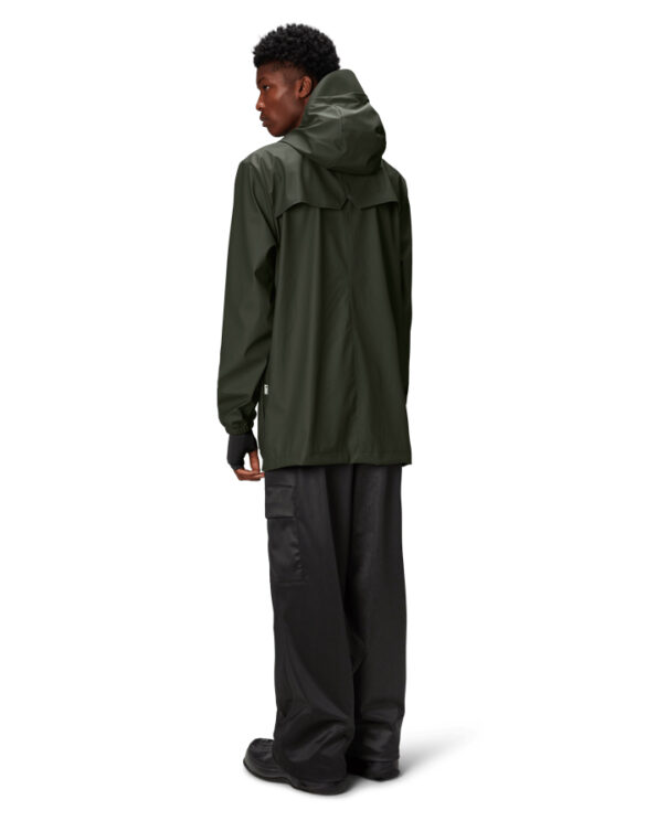 Rains 12060-03 Green Cargo Long Jacket Green Men Women  Outerwear Outerwear Rain jackets Rain jackets