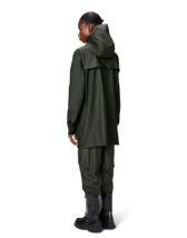 Rains 12060-03 Green Cargo Long Jacket Green Men Women  Outerwear Outerwear Rain jackets Rain jackets