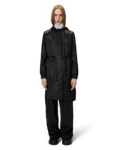 Rains 18550-84 Black Grain String W Parka Black Grain Vihmamantel Naised  Ülerõivad  Vihmajakid