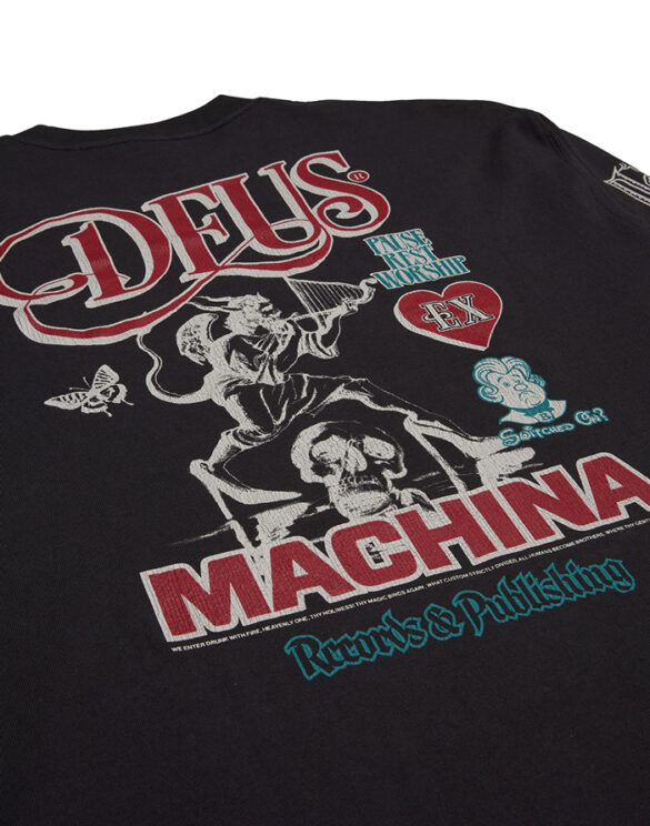 Deus Ex Machina Mehed Särgid Divine Spark Ls Tee Anthracite Pluus DMF241531-ATH