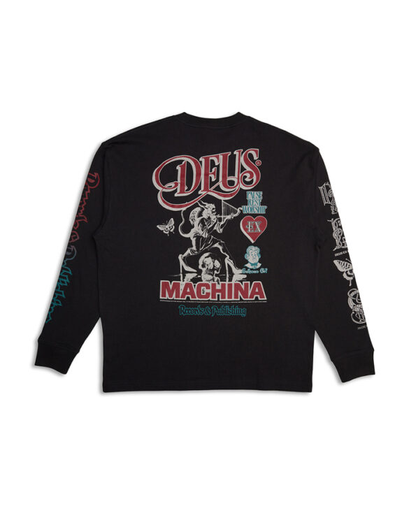 Deus Ex Machina Mehed Särgid Divine Spark Ls Tee Anthracite Pluus DMF241531-ATH