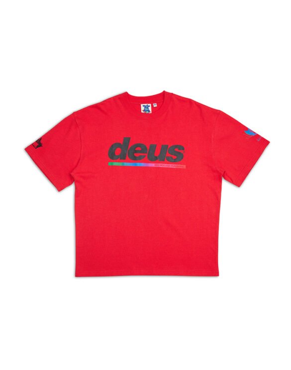 Deus Ex Machina Men T-shirts Dig U Tee Race Red DMF241711A-RCR