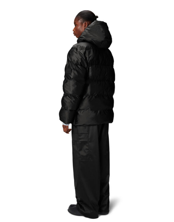 Rains 15350-84 Black Grain Alta Puffer Cargo Jacket Black Grain Talvejope Mehed Naised Ülerõivad  Talvejoped ja mantlid