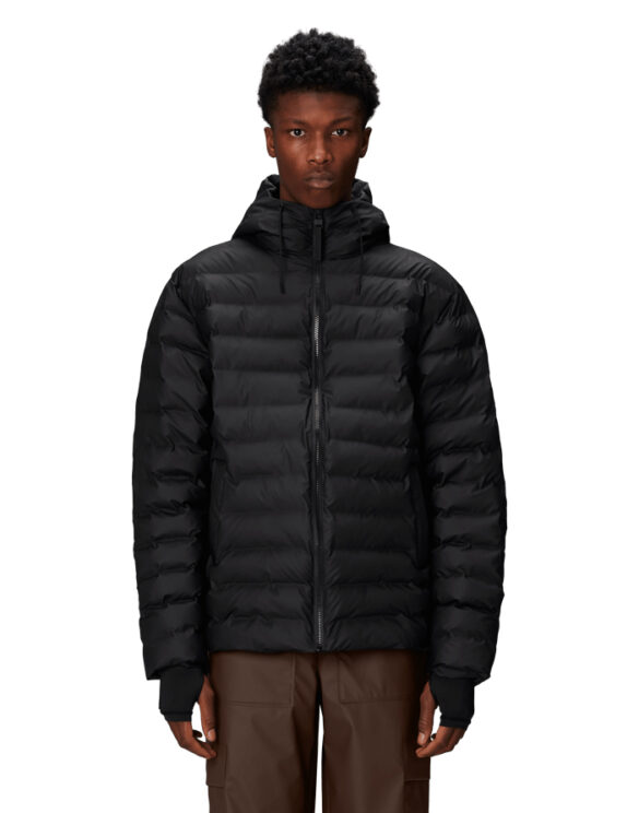 Rains 15810-01 Black Lohja Puffer Jacket Black Jope Mehed Naised Ülerõivad  Kevad-sügis joped