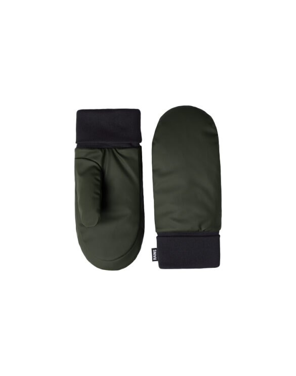 Rains 16070-03 Green Alta Puffer Mittens Green Accessories   Gloves