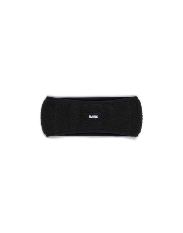 Rains 20370-01 Black Fleece Headband Black   Hats