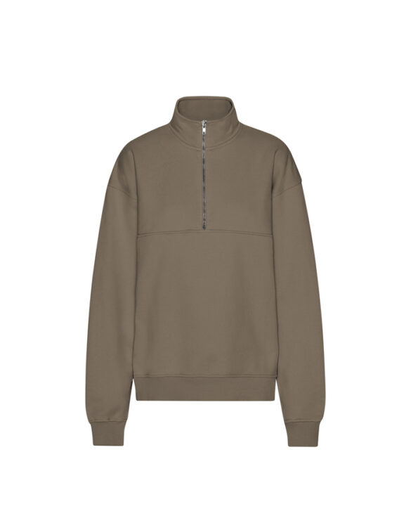 Colorful Standard Men Sweaters & hoodies Organic Quarter Zip Cedar Brown CS1014-Cedar Brown