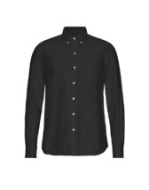 Colorful Standard Men Shirts Organic Button Down Shirt Deep Black CS4002-Deep Black