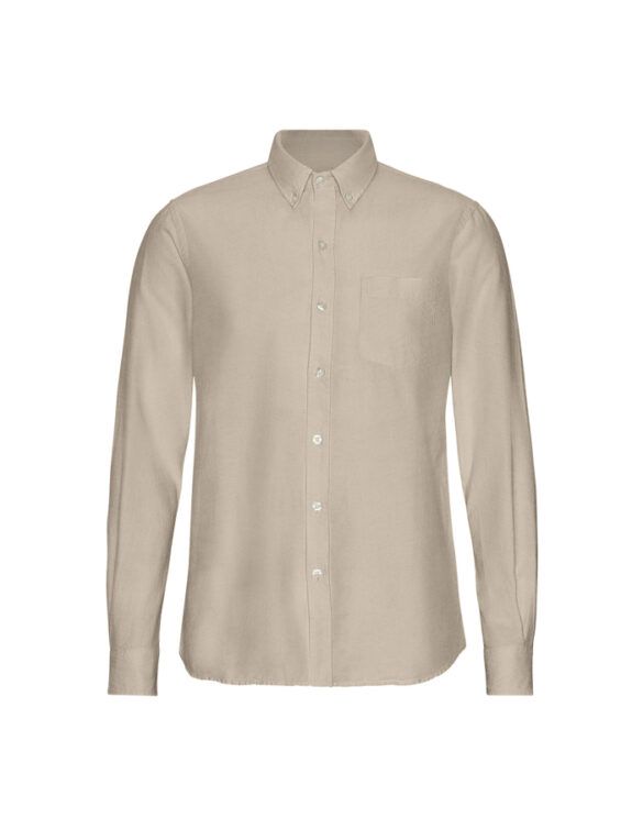 Colorful Standard Men Shirts Organic Button Down Shirt Oyster Grey CS4002-Oyster Grey