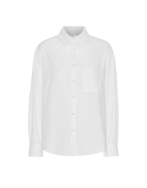 Colorful Standard Women Blouses and tops Organic Oversized Shirt Optical White CS4005-Optical White