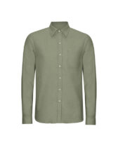 Colorful Standard Men Shirts Organic Flannel Shirt Dusty Olive CS4006-Dusty Olive