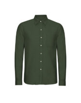 Colorful Standard Men Shirts Organic Flannel Shirt Hunter Green CS4006-Hunter Green