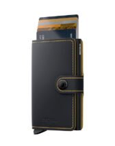 Secrid Accessories Wallets & cardholders Miniwallets Miniwallet Matte Black & Ochre MM-Black & Ochre