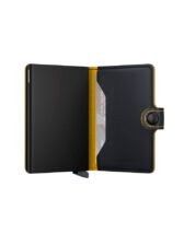 Secrid Accessories Wallets & cardholders Miniwallets Miniwallet Matte Black & Ochre MM-Black & Ochre