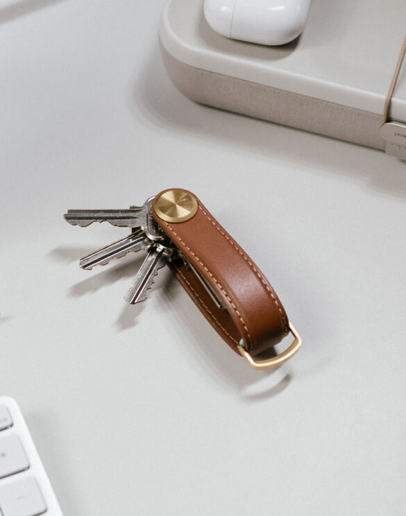 Orbitkey Keychains Key Organiser Pro Leather Cedar KPR1-CDR-101