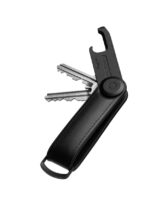 Orbitkey Keychains Key Organiser Hybrid Leather + Multitool v2 Set Black GHL3-BLK-201