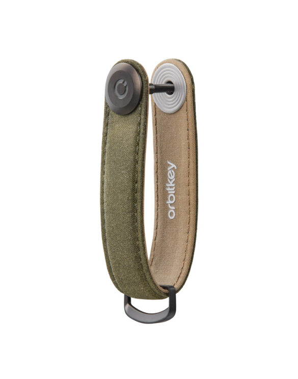 Orbitkey Võtmehoidjad Waxed Canvas Khaki Green Võtmehoidja KWC2-KGN-107