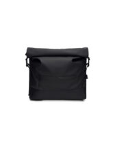 Rains 14490-01 Black Trail Rolltop Messenger Bag Black   Bags