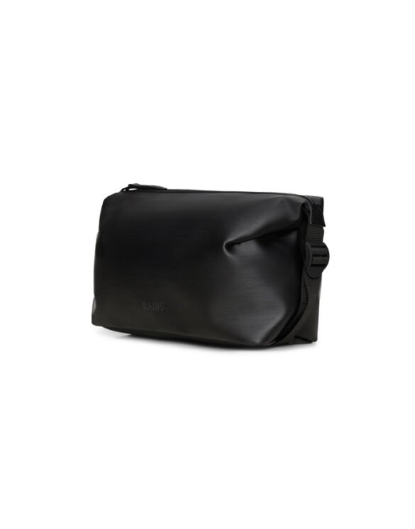 Rains 15630-84 Black Grain Hilo Wash Bag Black Grain   Bags