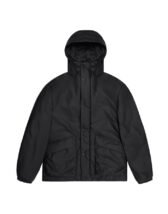 Rains 17100-01 Black Lohja Insulated Cargo Jacket Black Men Women  Outerwear Outerwear Spring and autumn jackets Spring and autumn jackets