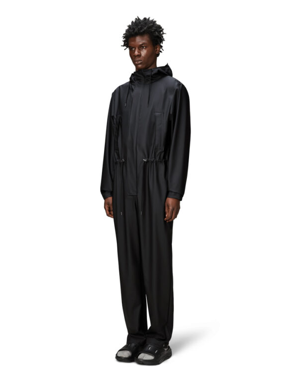 Rains 12090-01 Black Jumpsuit Regular Black Men Women  Outerwear Outerwear Rain jackets Rain jackets