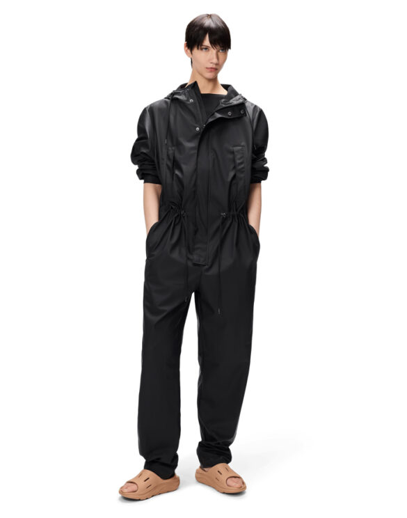 Rains 12090-01 Black Jumpsuit Regular Black Vihmakombinesoon Mehed Naised Ülerõivad  Vihmajakid