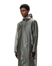 Rains 18360-106 Mist Longer Jacket Mist Men Women  Outerwear Outerwear Rain jackets Rain jackets