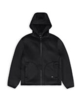 Rains 21900-01 Black Safi Fleece Hood Jacket Black Men Women  Fleece jackets Fleece jackets