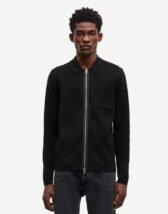 Samsøe Samsøe Men Sweaters & hoodies Guna X Zip Black M19422101-Black