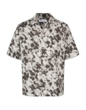 Samsøe Samsøe Men Shirts Oscar Ax Shirt Blurred Flower Beluga M23200085-Blurred Flower Be