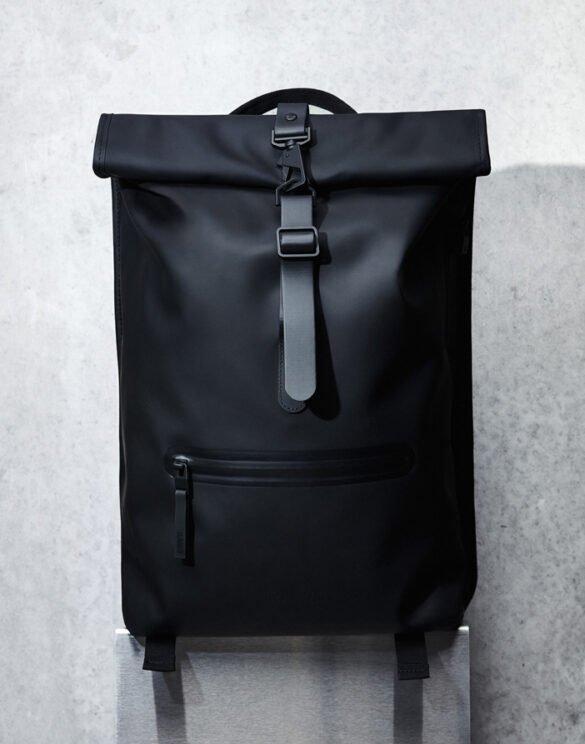 Rains Rolltop Rucksack Black