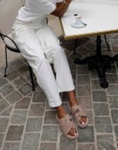 Inuikii Soft Crossed Cream Slides 1004.003.0141.111 Women's footwear Footwear Summer slides