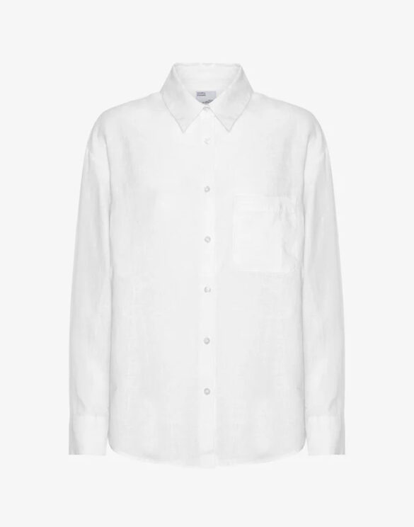 Colorful Standard Linen Oversized Shirt Optical White