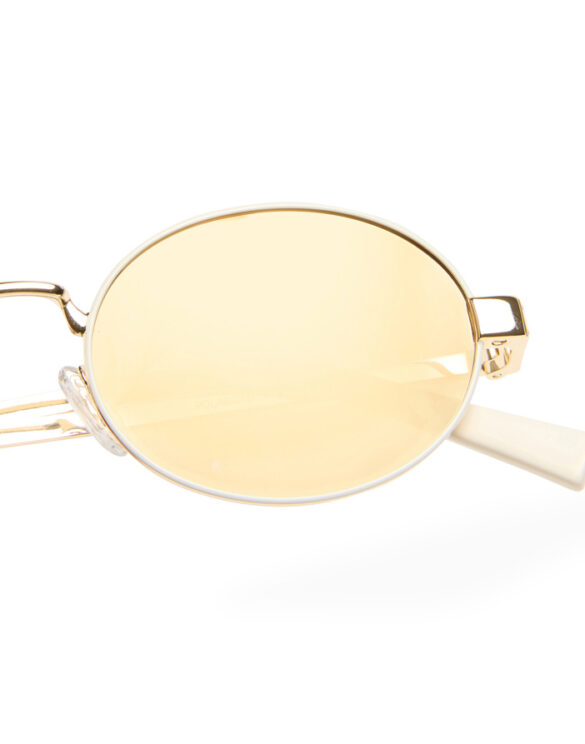 Le Specs Accessories Sunglasses Poseidon Deux Gold Ivory Sunglasses LSP2465413