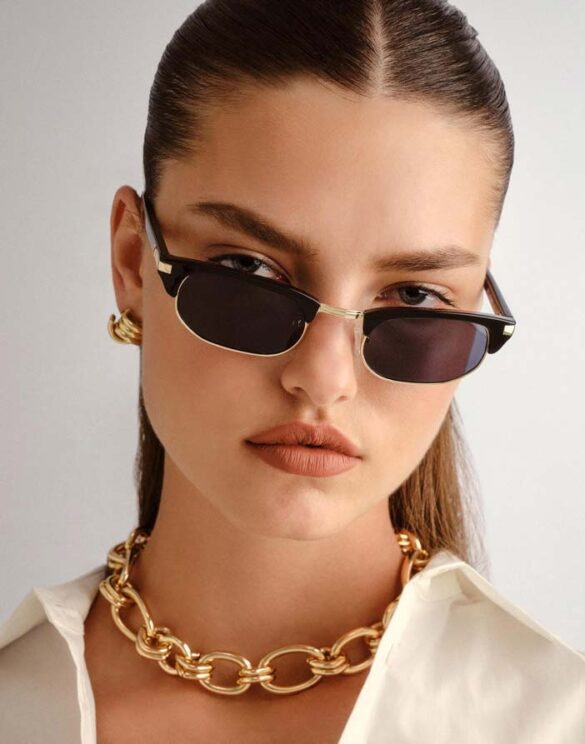 Le Specs LSP2552200 Nightingale Black Päikeseprillid Aksessuaarid Prillid Päikeseprillid