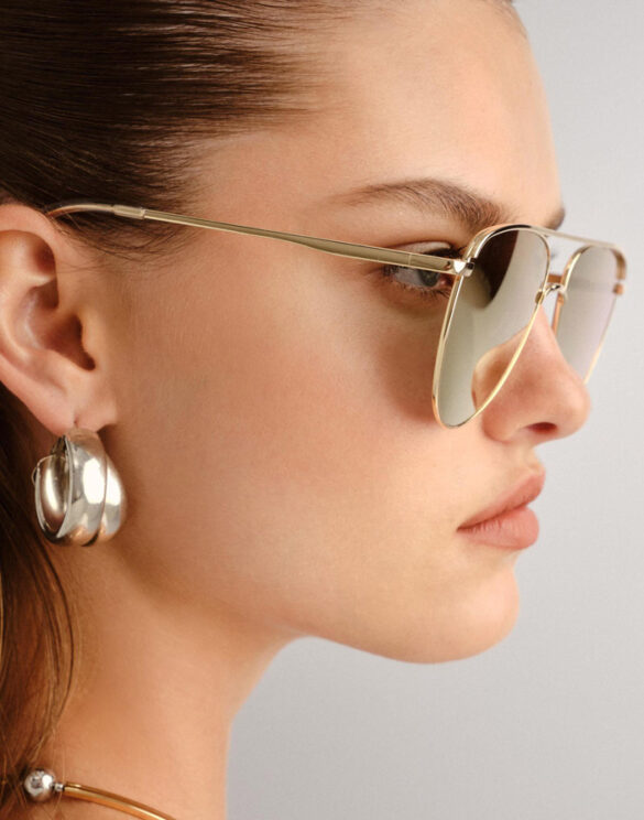 Le Specs Accessories Sunglasses The Duke Gold Peach Sunglasses LSP2552224