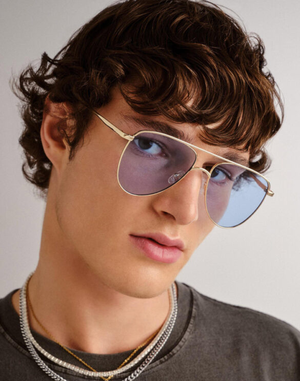 Le Specs Accessories Sunglasses The Duke Gold Sunglasses LSP2552226