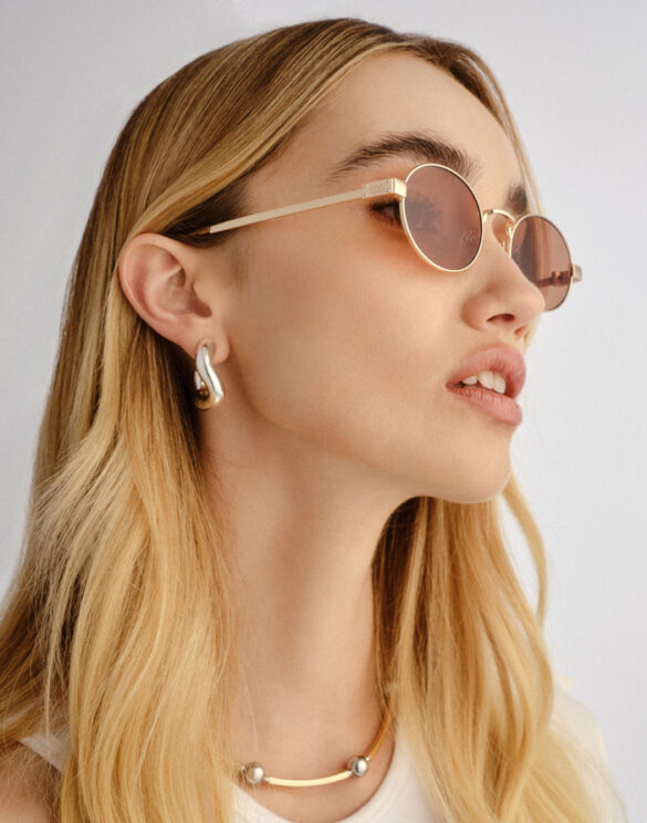Le Specs Accessories Sunglasses Poseidon Deux Gold Chocolate Sunglasses LSP2552287