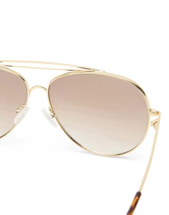 Le Specs LSU2552156 Abracadabra Bright Gold Päikeseprillid Aksessuaarid Prillid Päikeseprillid