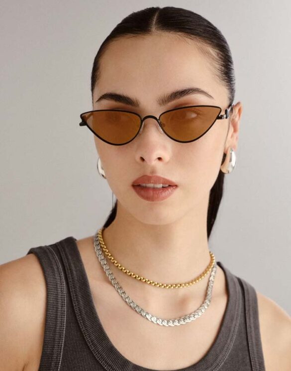 Le Specs LSU2552158 The Soiree Satin Black Sunglasses Accessories Glasses Sunglasses