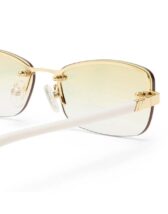 Le Specs LSU2552164 Enigmatic Gold Ivory Päikeseprillid Aksessuaarid Prillid Päikeseprillid