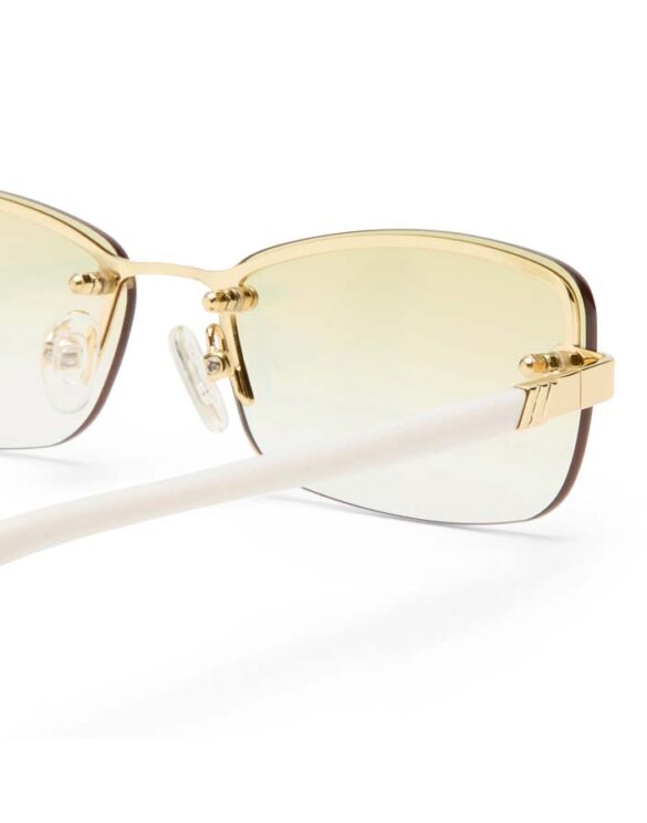 Le Specs LSU2552164 Enigmatic Gold Ivory Päikeseprillid Aksessuaarid Prillid Päikeseprillid