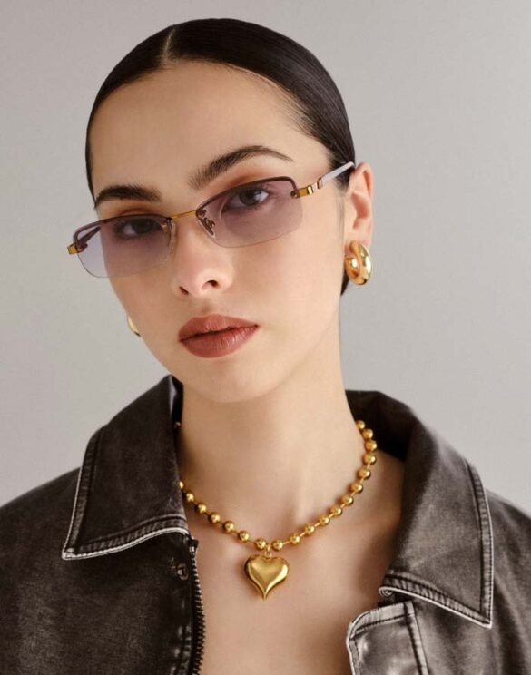 Le Specs LSU2552165 Enigmatic Antique Gold Päikeseprillid Aksessuaarid Prillid Päikeseprillid