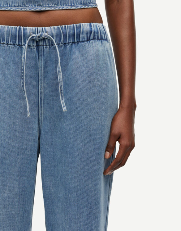 Samsøe Samsøe F25200077-Denim Blue } Sahoysa Trousers Denim Blue Women Pants