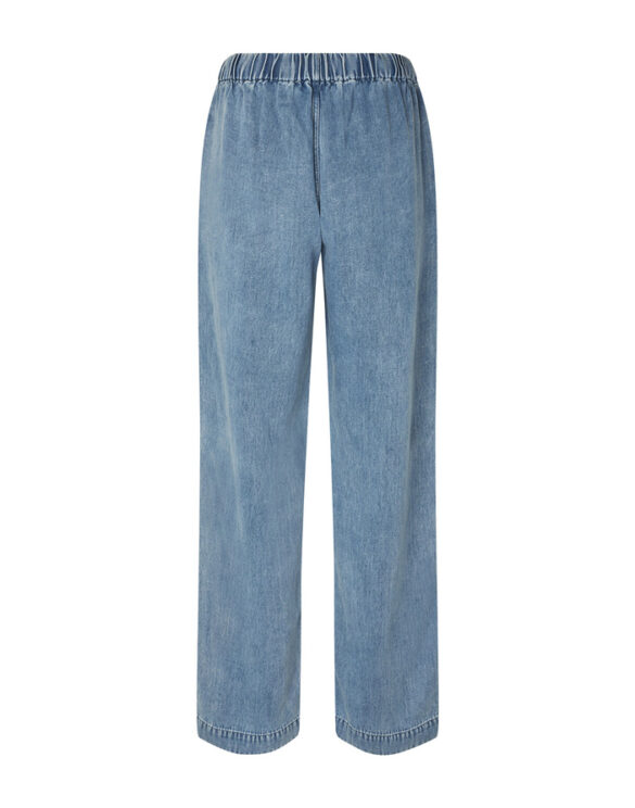 Samsøe Samsøe F25200077-Denim Blue } Sahoysa Trousers Denim Blue Women Pants