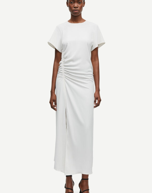 Samsøe Samsøe Saalbero Dress Gray Dawn wearing image from front