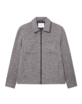 Les Deux Mehed Ülerõivad Marseille Twill Wool Salt Pepper Jakk 1000362-SALT PEPPER