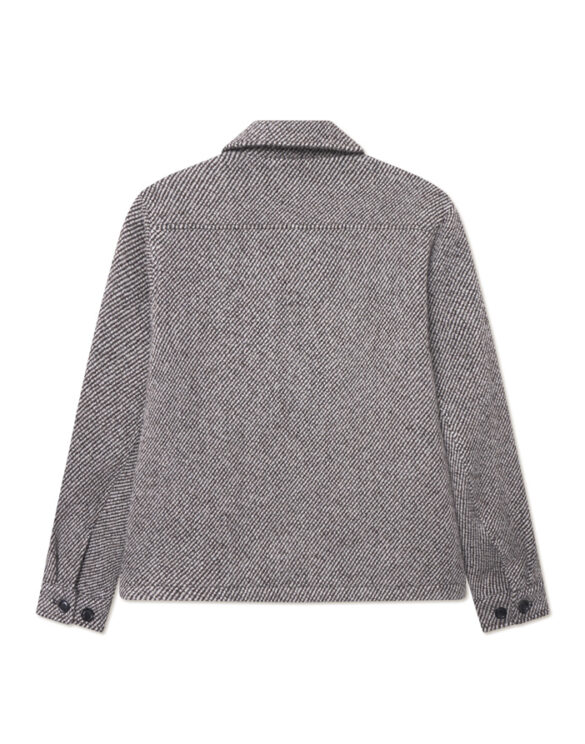 Les Deux Men Outerwear Marseille Twill Wool Jacket Salt Pepper 1000362-SALT PEPPER