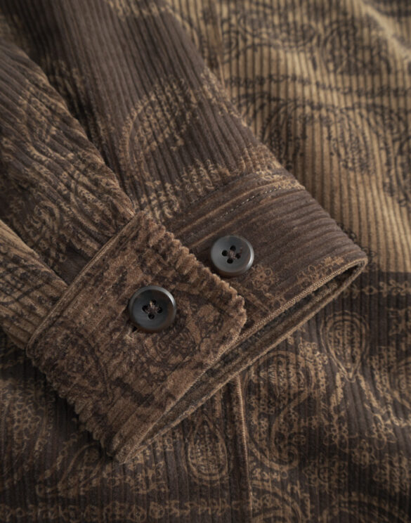 Les Deux 1000387-TEAK BROWN Marchall AOP Corduroy Jakk Teak Brown Mehed Jakid